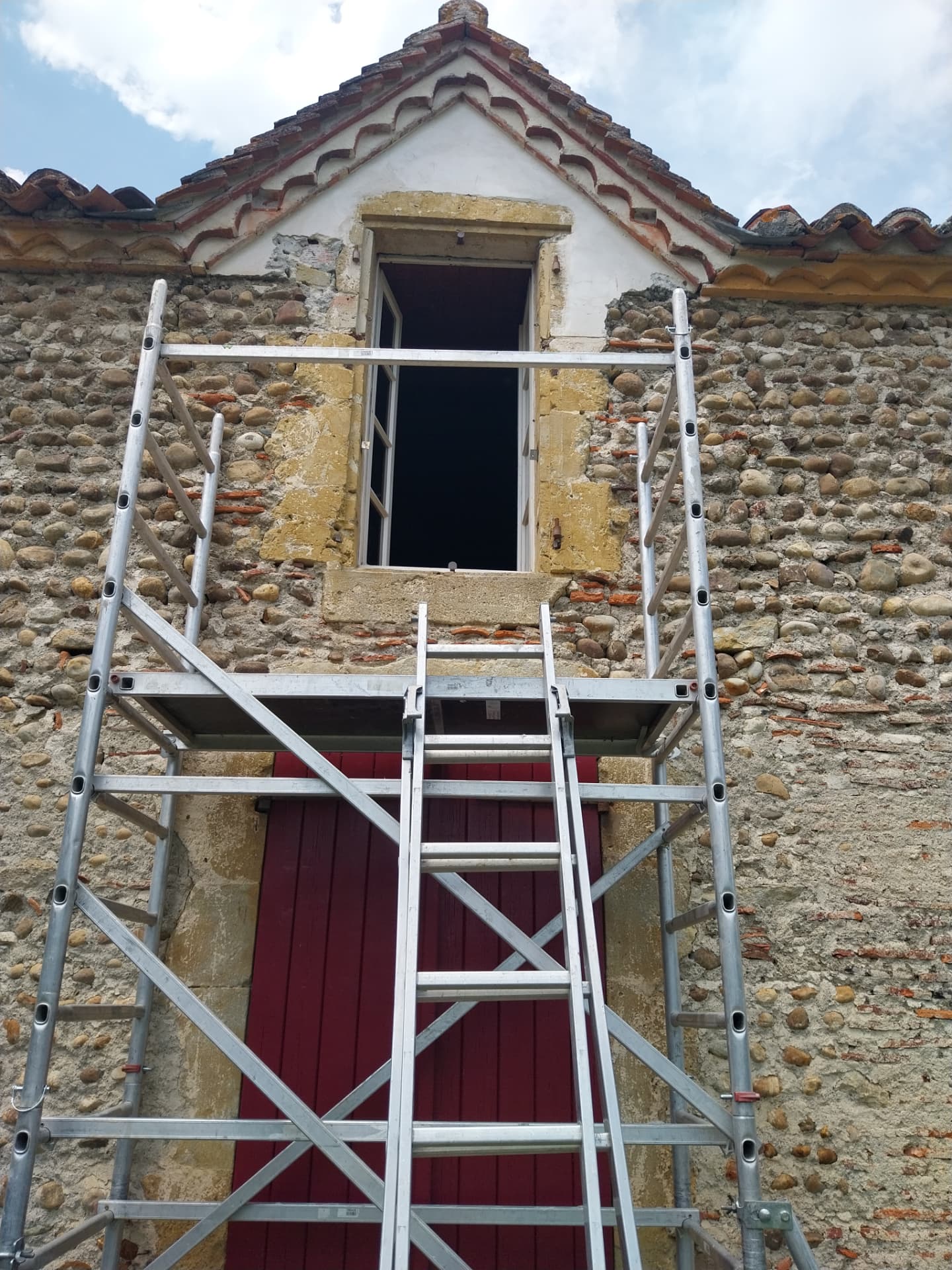 Remplacement de pierres d'angle endommagées